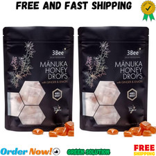 3Bee Manuka Honey Drops 400+ MGO with Ginger ...