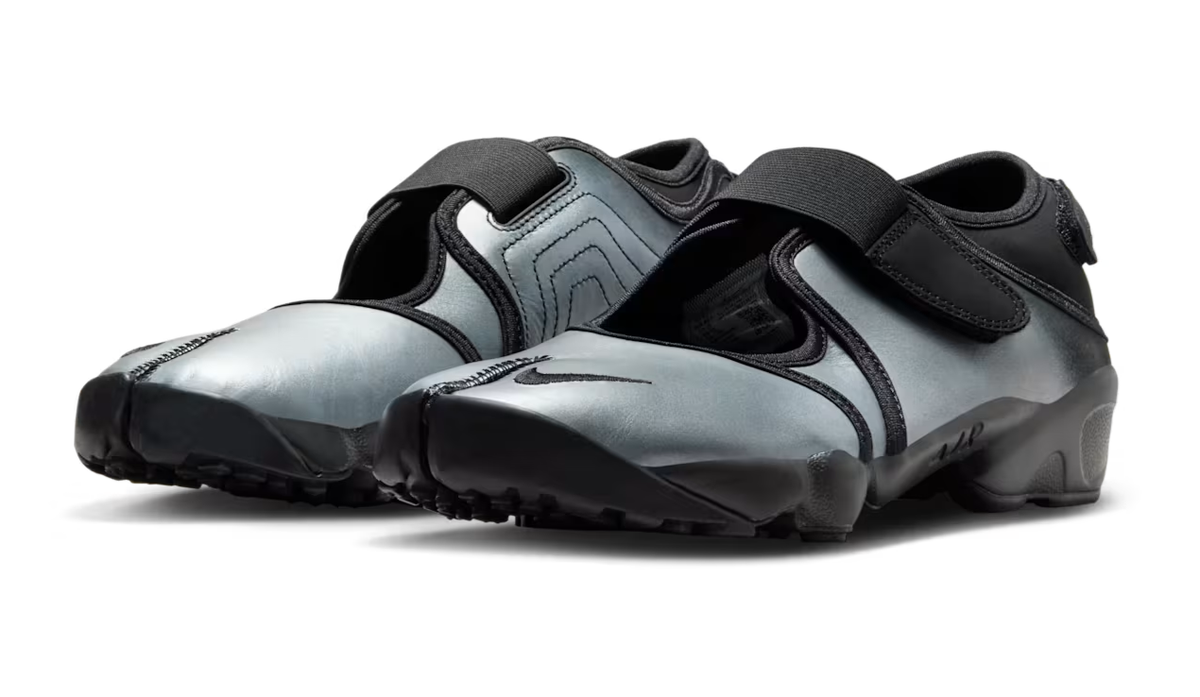 Nike Air Rift Leather IH3656-095 Metallic Silver Black