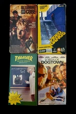 Lords Of Dogtown, Gleaming The Cube, Thrasher Skate 101 And Video Gangs VHS