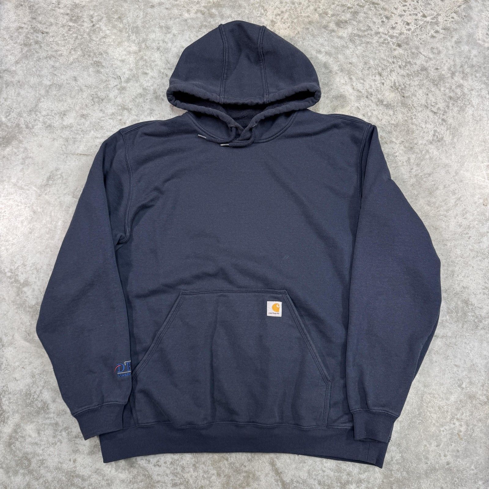 Carhartt Hoodie Mens XL Black DPR Construction Original Fit Pullover Sweatshirt