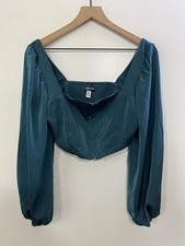 Coquette Romantic Bustier Corset Crop Top Milkmaid Renaissance Regency Victorian