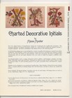Dover CHARTED DECORATIVE INITIALS 26 Cross Stitch Charts Booklet ~ birds flowers — photo 3