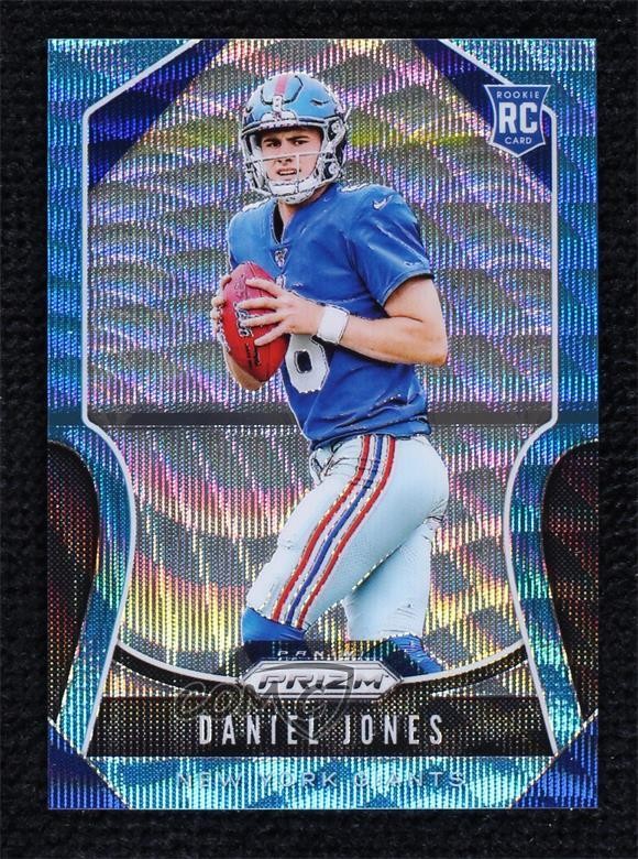 2019 Panini Prizm Rookies Blue Wave Prizm 166/199 Daniel Jones #302 0xh3