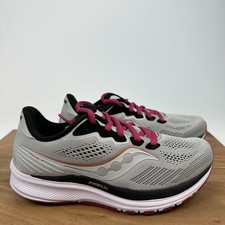 New Womens Saucony Ride 14 Gray Athletic Running Sneakers Shoes Size 6.5 M