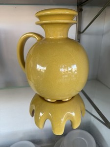Frankoma Autumn Harvest 82 Coffee Carafe With Lid And 82W Warmer. Mint.