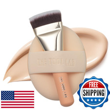 THE TOOL LAB All Day Cover Duo Premium Base Makeup Brush & Sponge Set