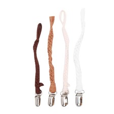 4x Baby Knitted Pacifier Clip Portable Infant Pacifier Chain Holders Accesso NEW
