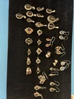 Vintage Lot 10 Sterling Silver Black Stones Rings-10 Pendants-10 Earrings 138 gm