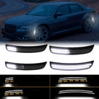 4pcs Dynamic LED Side Marker Lights 68214402AD For 15-23 Chrysler 300 300S 300C
