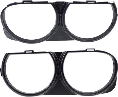 For 15-22 Challenger Front Headlight Head Lamp Light Surround Bezel SET PAIR