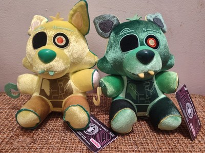 FNAF Funko 2 Plush Bundle Yellow Inverted Green Radioactive Foxy Plushies w/tags