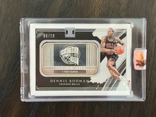 2020-21 Panini Impeccable Dennis Rodman 1996 Champions 1 Troy Ounce Silver /20