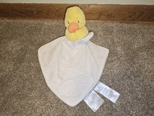 Carter s Duck Chick Plush Lovey Ivory Security Blanket Yellow Hug Rattle 2013