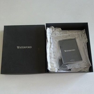 Waterford Crystal Lead Lismoke Dimond Photo Frame 5 x7 
