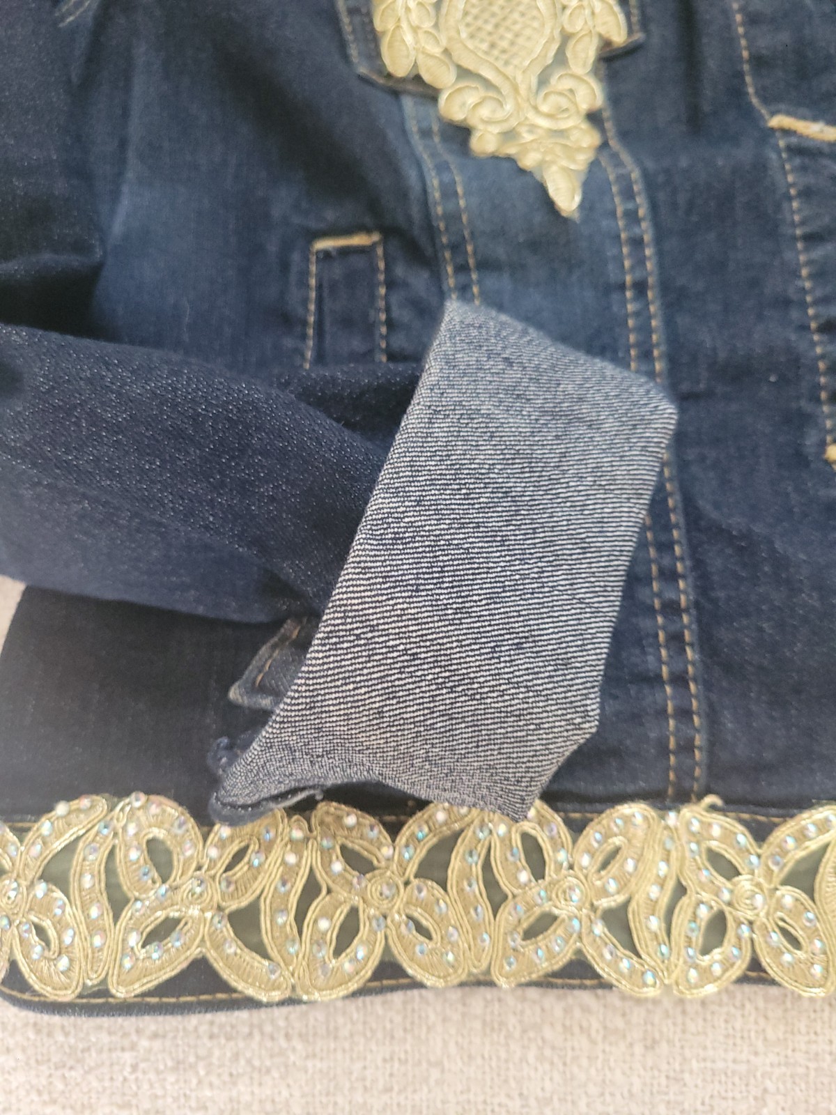 Upcycled Bling Jacket - image 5