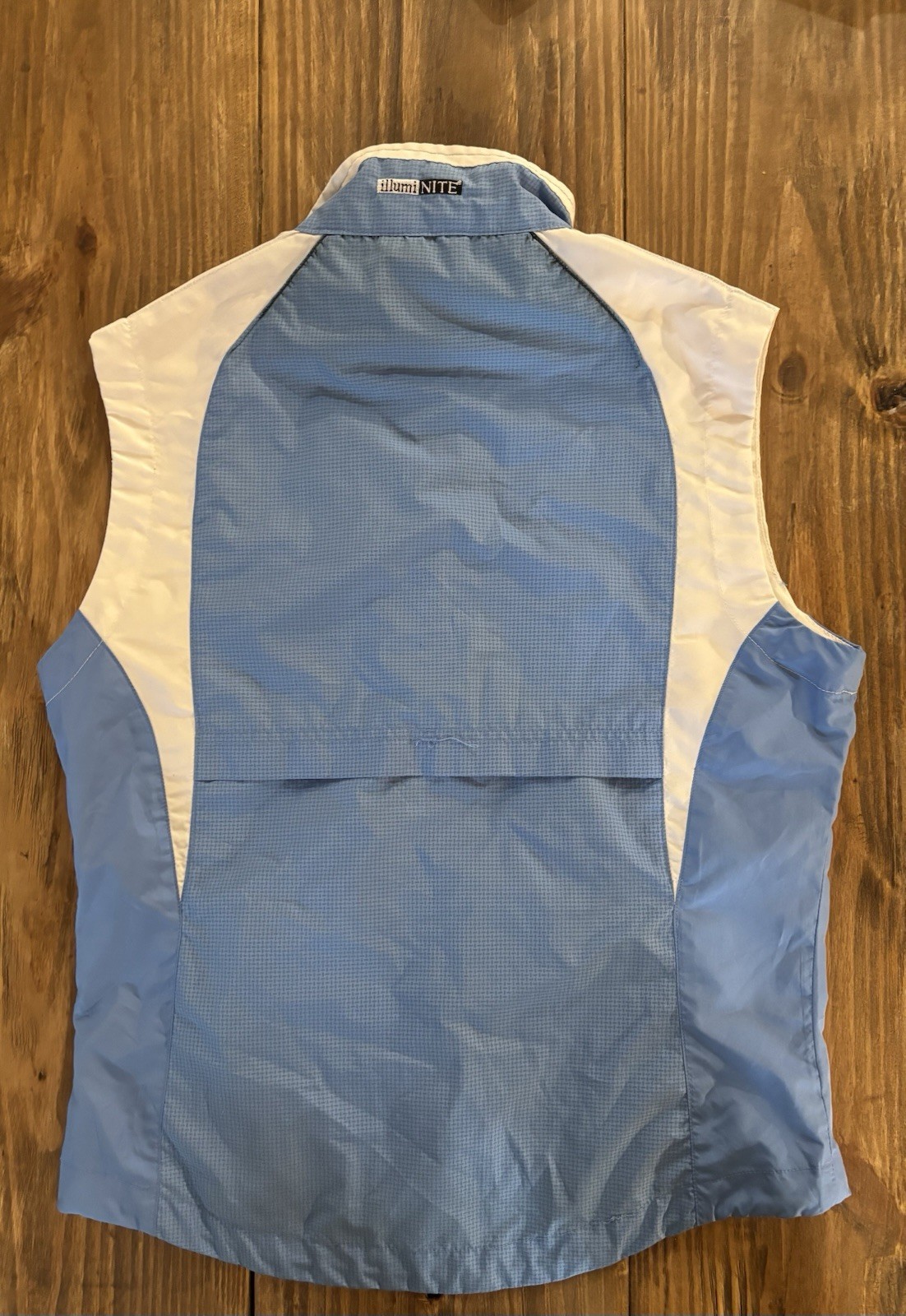 IlllumiNITE Hi-Vis Full Zip Vest Cycling Running Women’s Medium Light Blue