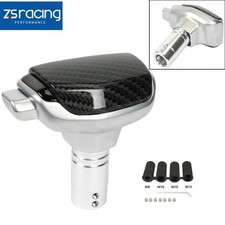 Carbon Fiber Automatic At Car Gear Stick Shift Knob Lever Shifter Universal Jdm
