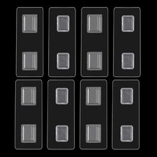 4 Pairs Shower Caddy Adhesive Relacement Sticker for Bathroom Kitchen, Square...