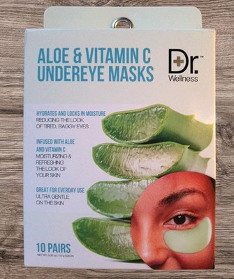 Dr Wellness ALOE VERA  &Vitamin C Under Eye Masks  Hydrates.and  Locks 