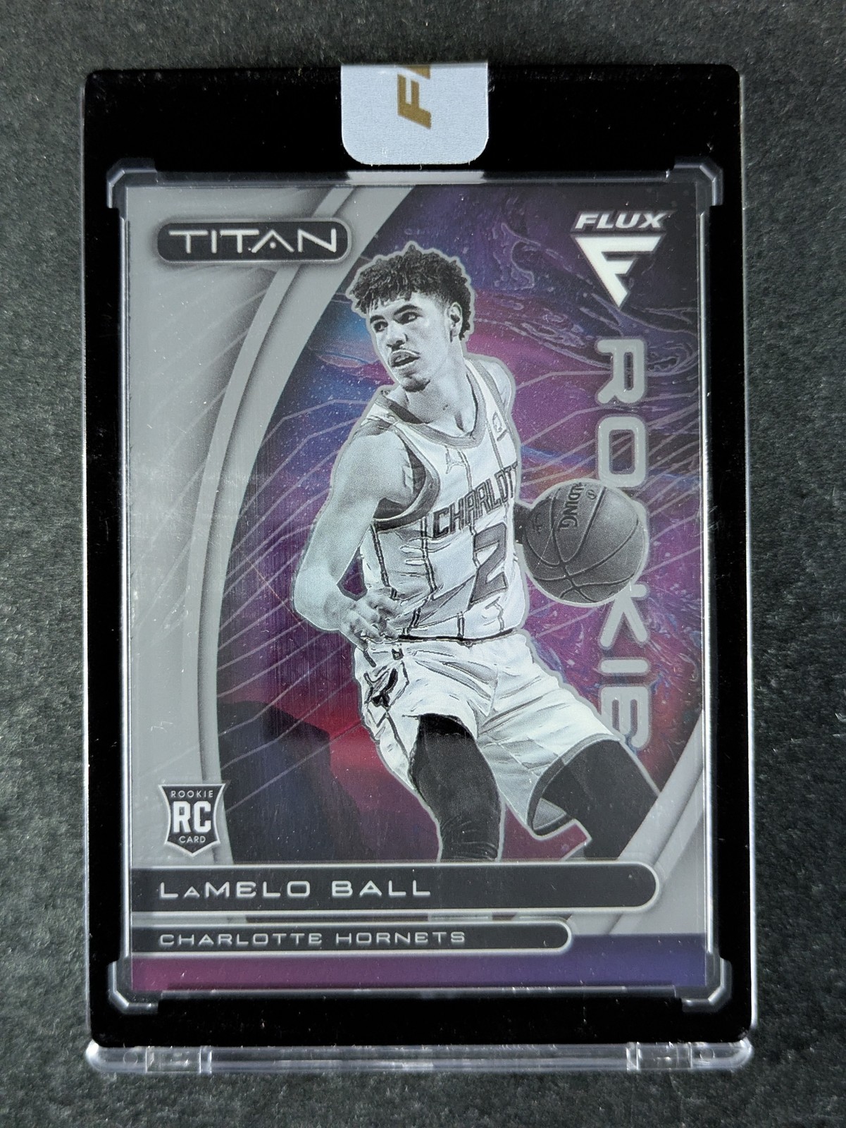 2020-21 Panini Flux LAMELO BALL Rookie RC Titan Charlotte Hornets #2