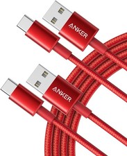 Anker Cable 2 Pack, 6FT , USB a to USB C Cable for Iphone 17 Series,Samsung Gal
