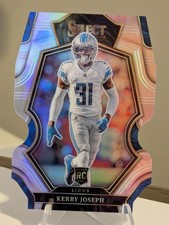 Kerby Joseph RC: 2022 Select,  PREMIER LEVEL,  DIE-CUT REFRACTOR!, #135,  LIONS!