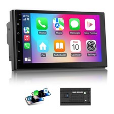 7 Inch Double Din Car Stereo Wireless Apple Carplay Android Auto Bluetooth