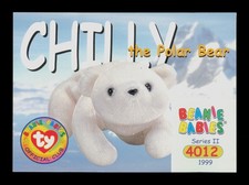 Chilly The Polar Bear 161 Series II Ty Beanie Babies Trading Card TC CC