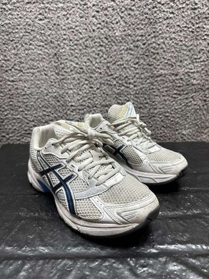 Asics Gel-1130 Lace Up Running Shoes White Tuna Blue 1201A256 Mens Size 7 US