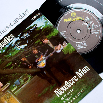 PARLOPHONE SOLID LABEL THE BEATLES MICHELLE EP 7'' VINYL 45 PARLOPHONE UK EX