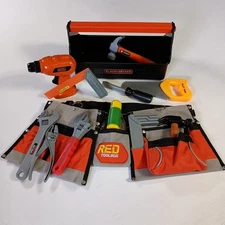 Black & Decker My First Tool Box With A Mixed 12pc Assorted Tools And Belt 