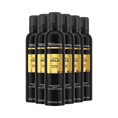 Hair Mousse Extra Hold 24H Volume Pack of 6 10.5 FL Oz White TRESemm Touchable