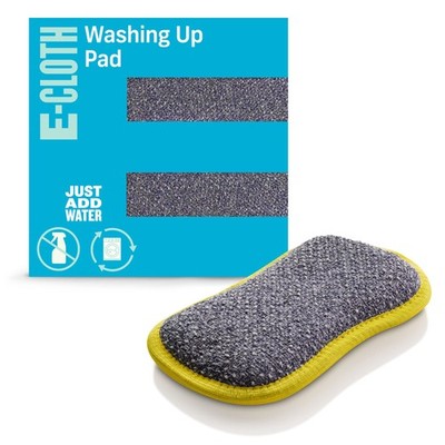 E Cloth Kitchen Washing Up Pad Yellow Scrubber Soft Absorbent Eco-Friendly