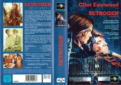 (VHS)  Videokassette - Betrogen - Clint Eastwood, Geraldine Page  (1970) - Bild 1 von 2