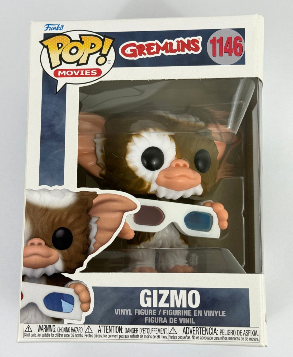 Funko Pop! Películas: Gremlins - Gizmo #1146 Con Gafas 3D Figura De Vinilo