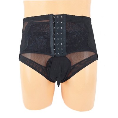 Men Waist Corsets Slimming Body Shaper Beutel seitlich offen (L)