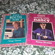 2 Vintage BooksThe Best Of Sewing With Nancy And 10/20/30 Minutes To Sew