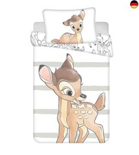 Bambi Disney Baby-Bettwäsche Set 100 x 135 cm + 40 x 60 cm Baumwolle