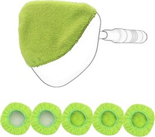 XINDELL 5 Pack Microfiber Pads – Replacement Heads Cover for Triangle, Green 