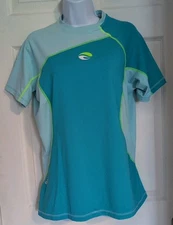 BARE Blue Short Sleeve Rash Guard Size XL Surf Swim Scuba