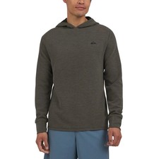 Quiksilver Men's Textured Pullover Sweater Hoodie, Gray M