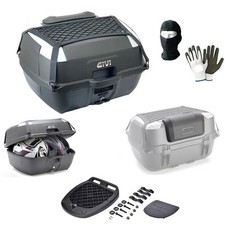 PER APRILIA ATLANTIC 500  BAULETTO VALIGIA B45+ CON PIASTRA+RETE+SCHIENALE+KIT 