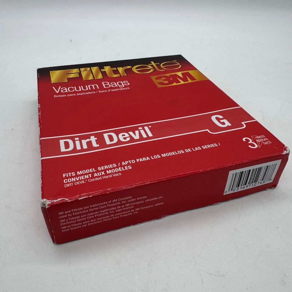 Filtrete 3M Dirt Devil G Vacuum Bags Bolsas Aspiradora 65704 Corded Hand Vacs - Image 2 of 4
