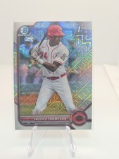 Justice Thompson 2022 Bowman Chrome 1st Prospect Mojo Refractor
