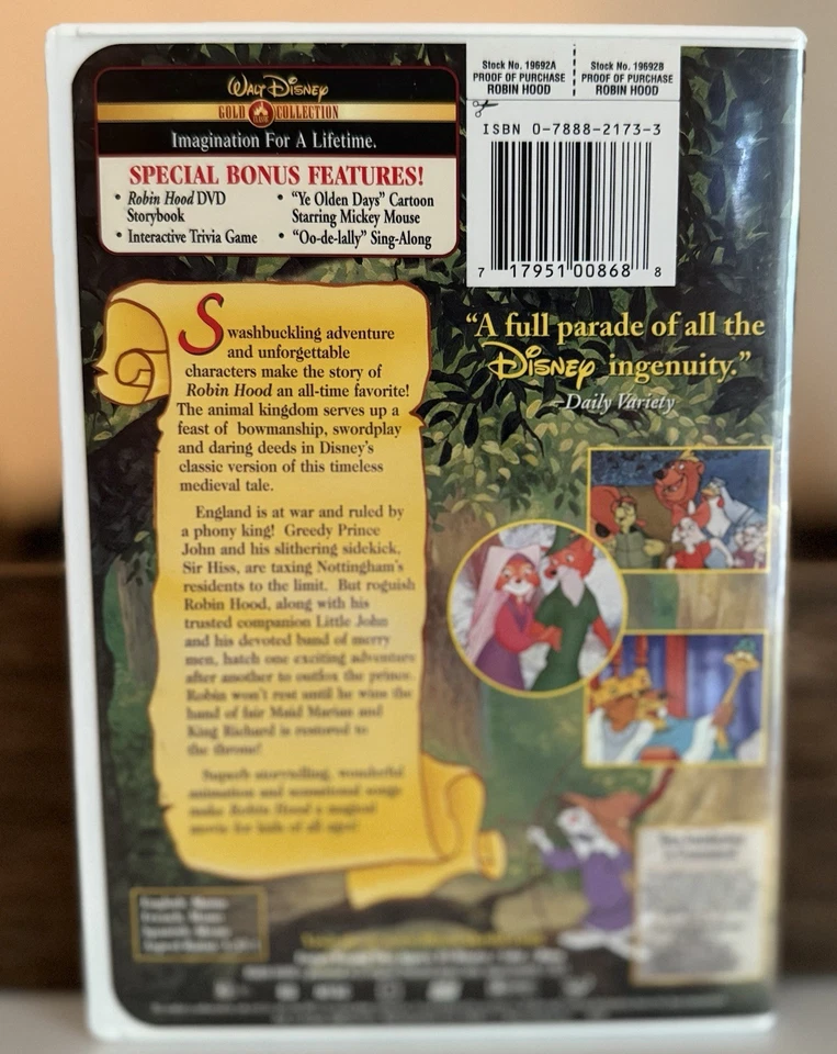 DISNEY'S ROBIN HOOD - THE RESCUERS DOWN UNDER - THE GREAT MOUSE DETECTIVE DVD'S - Image 2 of 4