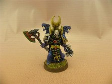 Warhammer 40k bemalt Chaos Space Marine Sorcerer mit Streitaxt