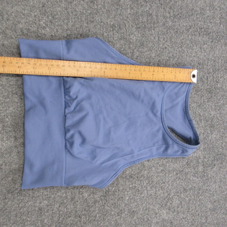 Lululemon Energy Bra Long Line Womens 4 Blue Racerback Sports Bra Yoga Athletic - Image 4 of 4