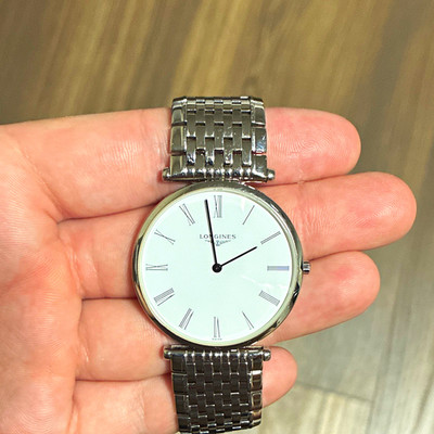 Longines La Grande Classique 36mm Quartz White Dial Roman SS Bracelet w/ Box