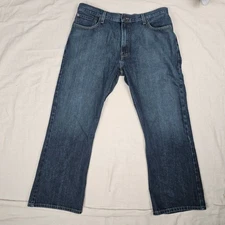 Levi Signature Bootcut Men's Jeans Dark Blue Denim Size 40x30 Pants Classic Fit