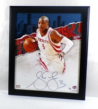 Steve Francis Signed 20 x 24 Color Photo Framed Rockets Fanatics Auto